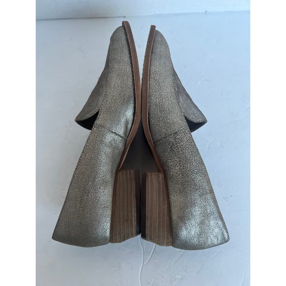 NEW Vince Camuto Leather Shimmering Becarda Pointy Toe Loafer Driving Shoes 8 - Picture 4 of 9